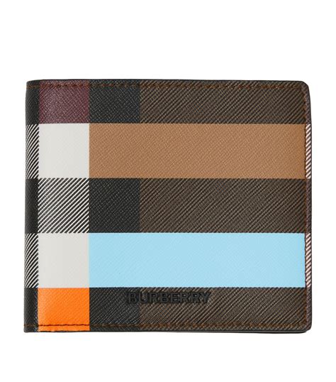 burberry check leather wallet|men's wallet Burberry.